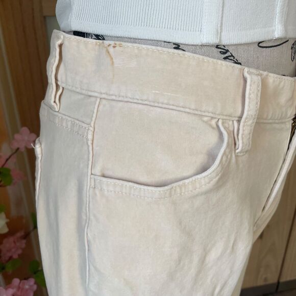 Gap Women's Pants 2R Beige Velvet Low Rise Boot Cut Velour Chino Stretch - Picture 3 of 10